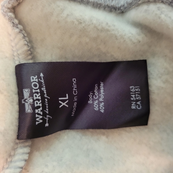 Women's Gray Warrior By Danika Patrick Zip-Up Hoodie. Size XL - Picture 6 of 8
